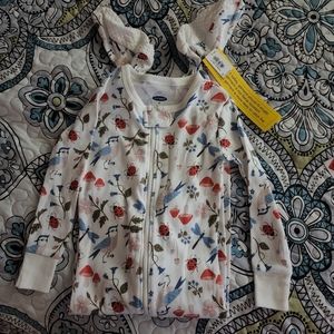 Old navy toddler footed zipper pajamas